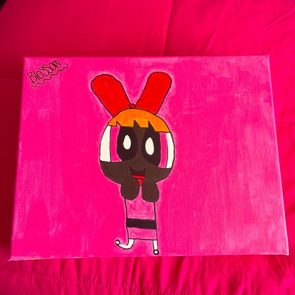Power Puff Girl Blossom Painting